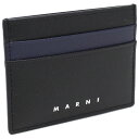 マルニ MARNI カードケース PFMI0002L4 LV520 Z576Nブラック ネイビー gsm-3 メンズ tcld-bhsn