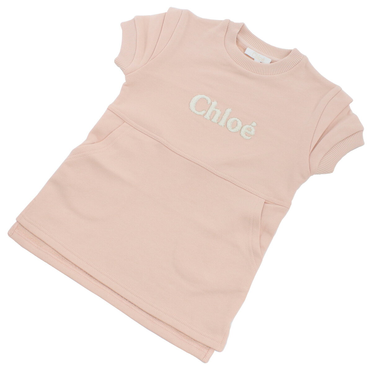 クロエ　ベビー服 クロエ CHLOE ベビー−ワンピース C12900 45KPINK WASHED PINK ピンク系 ベビー tcld-bhsn