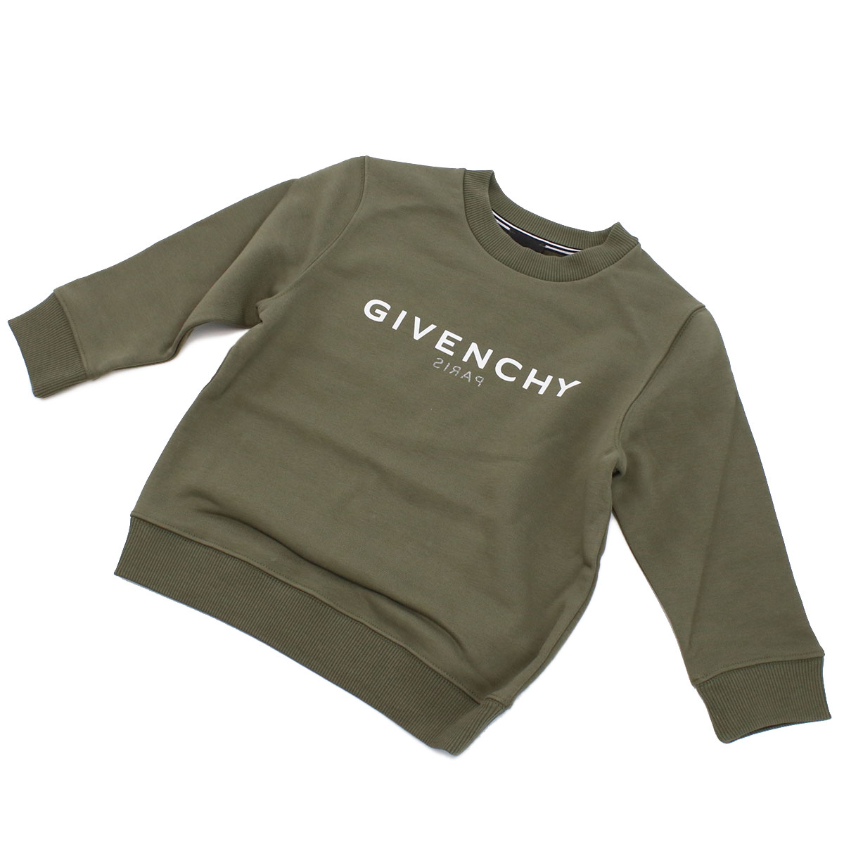 ジバンシー GIVENCHY キッズ－スウェット トップス 4才相当 5才相当H25362 64Cカーキ kb-01 ベビー tcld-bhsn tcld-bhsn