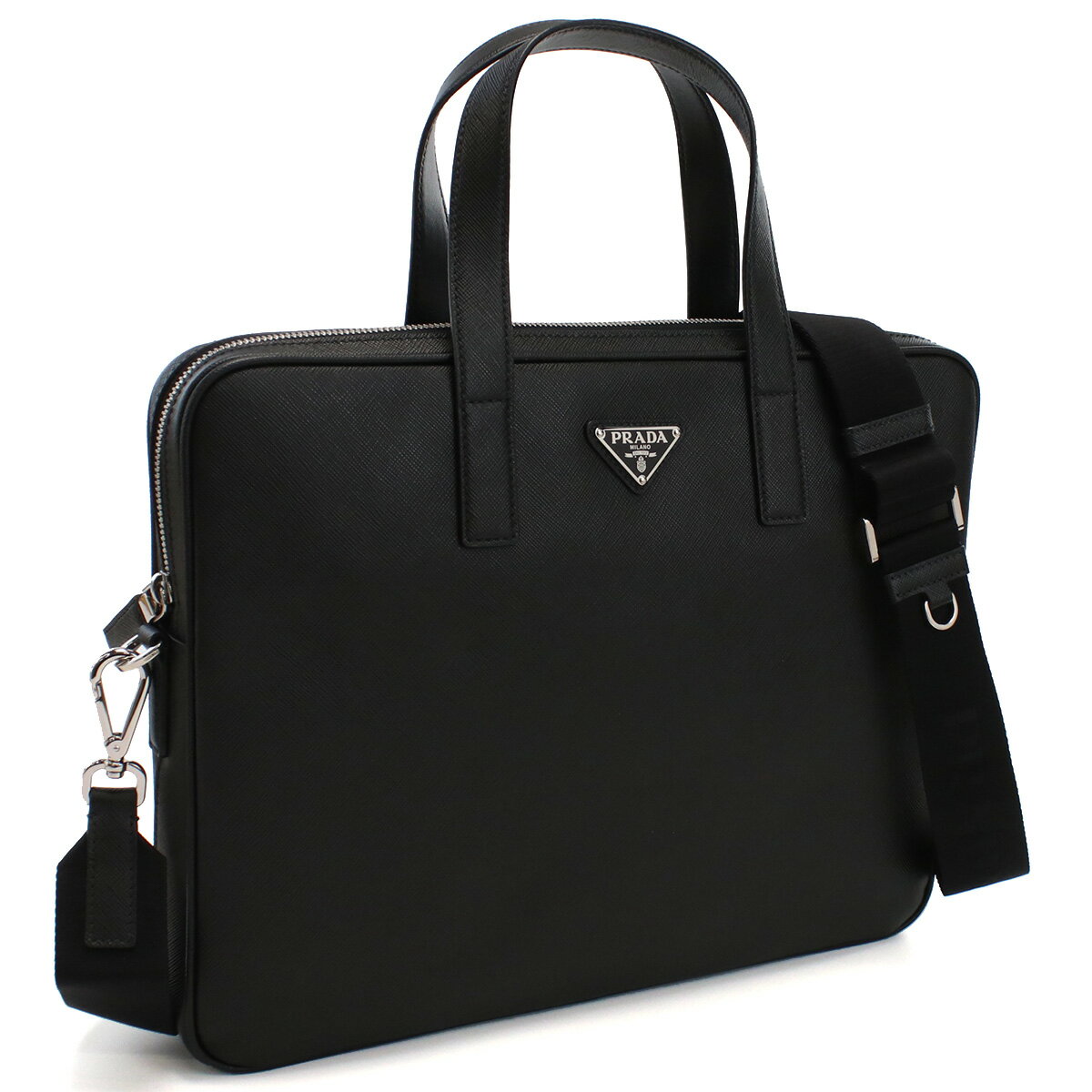 ブリーフケース プラダ PRADA ブリーフケース ビジネスバッグ 通勤2VE368 9Z2 V NOM F0002NERO ブラック bag-01 tcld-bhsn