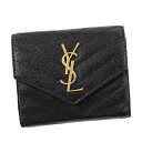 サンローラン 財布 レディース Saint Laurent サンローラン 3つ折小銭付き財布 財布 403943/1000 ラッピング無料 CHNAV4014