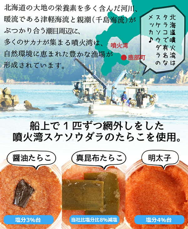 北海道産 たらこ タラコ Petit たらこ 100g×3 送料無料 おかず 海鮮 珍味 3個セッ...