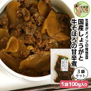 佃煮 煮物 旨煮 国産しょうがと牛そぼろ 300g(100g×3P) 送料無料 ご飯のお供 お得な3個パック ごはんのおとも ご飯のおとも お取り寄せ 佃煮 北海道産素材の旨味 ご飯のおとも 牛 牛肉 生姜 生姜煮 煮物 お取り寄せ 北海道 タカハシ食品【ny_p3】