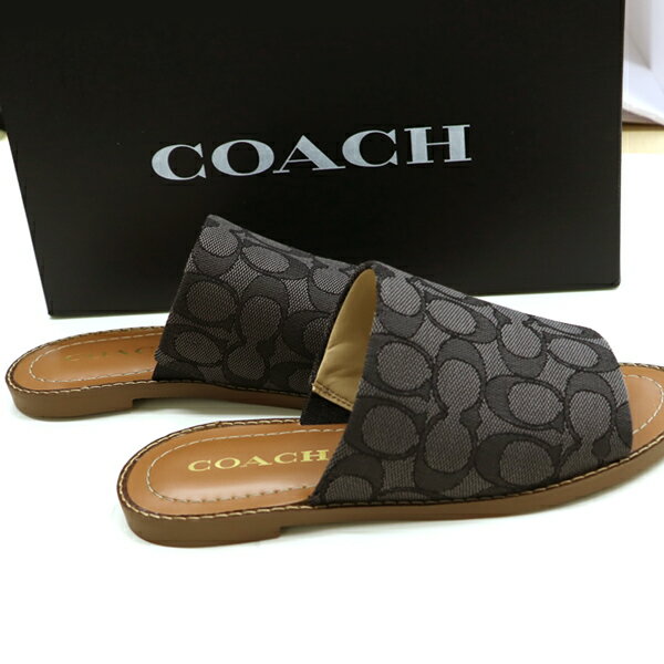 コーチ コーチ サンダル ファッション小物 COACH Hazel Sandal In Signature Jacquard CI054/BLK-5-5 レディース US サイズ5.5　約23cm TCLD3104