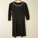 RULe ルール ひざ丈スカート ワンピース One-Piece Medium Skirt ビジューワンピース バックジップ【USED】【古着】【中古】1001...