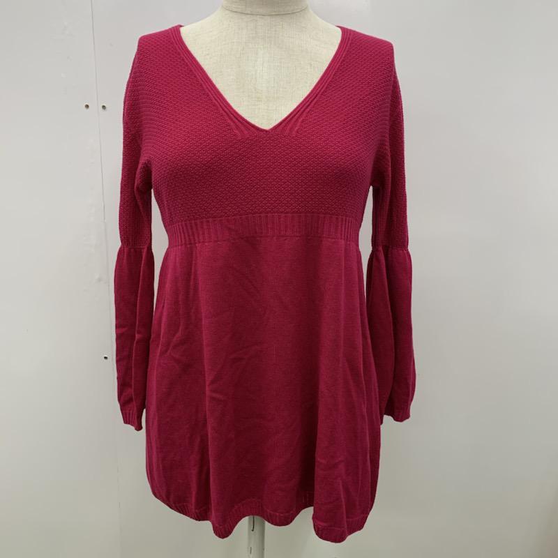 INDIVI インディヴィ 長袖 ニット、セーター Knit, Sweater Vネック 無地【USED】【古着】【中古】1002..