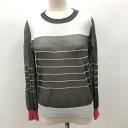 JEANASIS ジーナシス 長袖 カットソー Cut and Sewn シースルー ボーダー【USED】【古着】【中古】10022780(4)