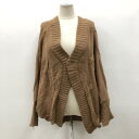 Heather ヘザー 長袖 カーディガン Cardigan 無地【USED】【古着】【中古】10031883(4)