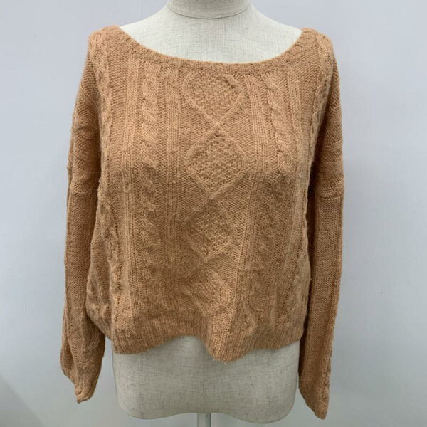 クラシカのdazzlin ダズリン 長袖 ニット、セーター Knit, Sweater 無地 ケーブル編み【USED】【古着】【中古】10032005|詳細画像