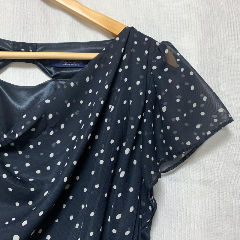 シフォンドレス　レディース 女性用 黒 Vネック ワンピース マザー スタイル サマー 大きいサイズ 13 ライン ゆったり スリム 5点 袖 シフォンスカート