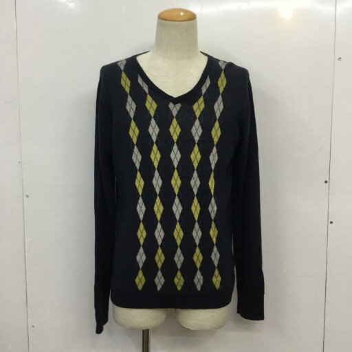 URBAN RESEARCH アーバンリサーチ 長袖 ニット、セーター Knit, Sweater Vネック アーガイル柄【USED】【古着】【中古】10040985 URBAN RESEARCH アーバンリサーチ 長袖 ニット、セーター Knit, Sweater Vネック アーガイル柄【USED】【古着】【中古】10040985