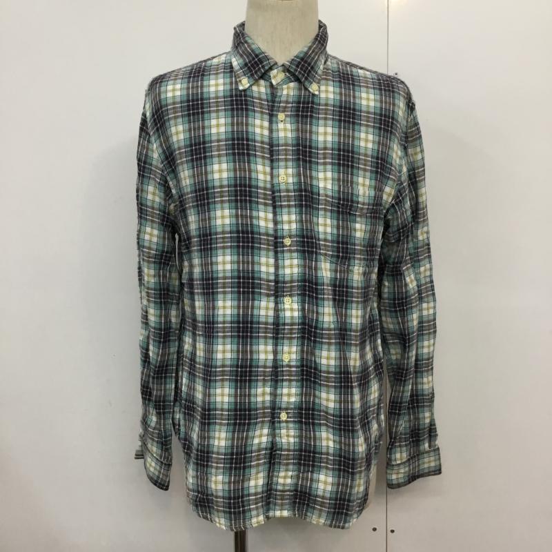GLOBAL WORK グローバルワーク 長袖 シャツ、ブラウス Shirt, Blouse チェック ボタンダウン【USED】【古着】【中古】10044999