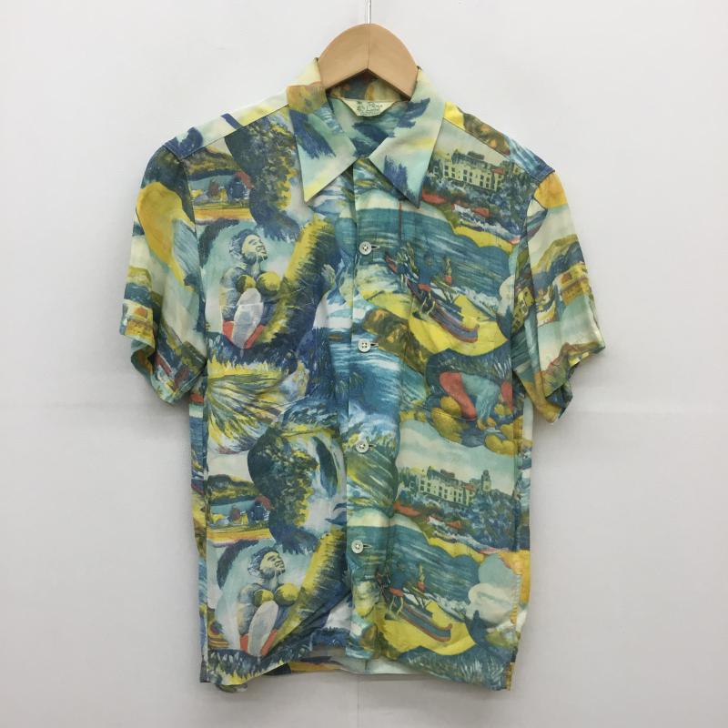 The Flat Head ザ フラットヘッド 半袖 シャツ ブラウス Shirt, Blouse Palms Label レーヨンシャツ【USED】【古着】【中古】10049012