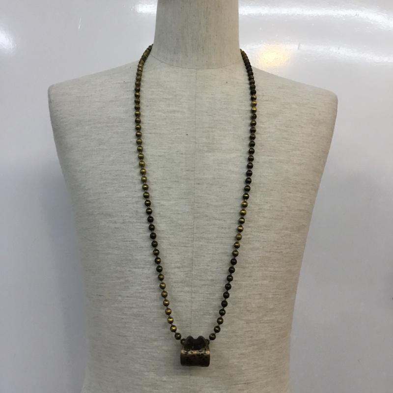 BLOW ブロウ ネックレス、ペンダント アクセサリー Accessory Necklace, Pendant ボールチェーン ゴールド 真鍮【USED】【古着】【中古】10061141