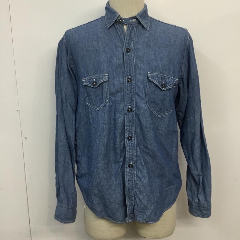 Waste(twice) ウェストトゥワイス 長袖 シャツ ブラウス Shirt, Blouse WT-12SS-SH01 38 デニムシャツ【USED】【古着】【中古】10064461