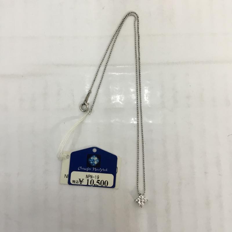 CROSSFORNEWYORK クロスフォーニューヨーク ネックレス、ペンダント アクセサリー Accessory Necklace, Pendant CLOVER SV925 NPN-19 タグ付き【USED】【古着】【中古】10065734