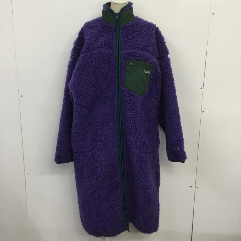 X-girl エックスガール コート一般 コート Coat champion CWSQ611 コラボ ロング ボア【USED】【古着】【中古】10066407