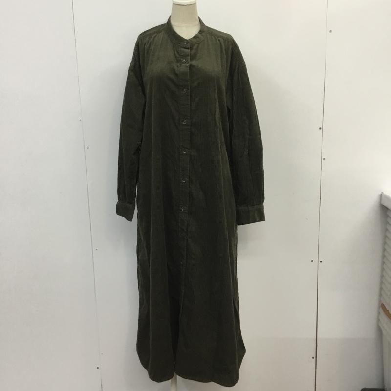 LOWRYS FARM ローリーズファーム 長袖 シャツワンピース LF719066AD コーデュロイ バンドカラー【USED】【古着】【中古】10067396