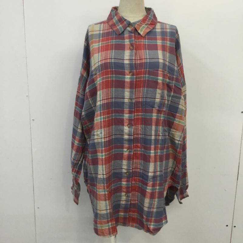 Ungrid アングリッド 長袖 シャツ ブラウス Shirt, Blouse 111810435601 ビッグルーズチェックシャツ【USED】【古着】【中古】10070046