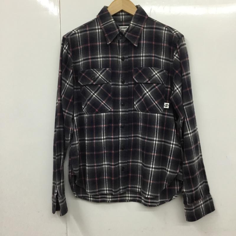 A BATHING APE アベイシングエイプ 長袖 シャツ、ブラウス Shirt, Blouse URSUS BAPE ネルシャツ【USED】【古着】【中古】10072220