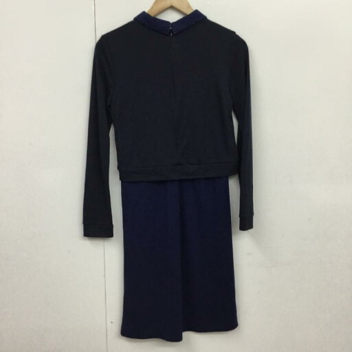EMODA エモダ ひざ丈スカート ワンピース One-Piece Medium Skirt 041430351301 バイカラー レイヤード風【USED】【古着】【中古】10072944