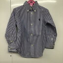 RALPHLAUREN ラルフローレン 長袖 シャツ、ブラウス Shirt, Blouse キッズ ボタンダウン 100cm ストライプ【USED】【古着】【中古】100..