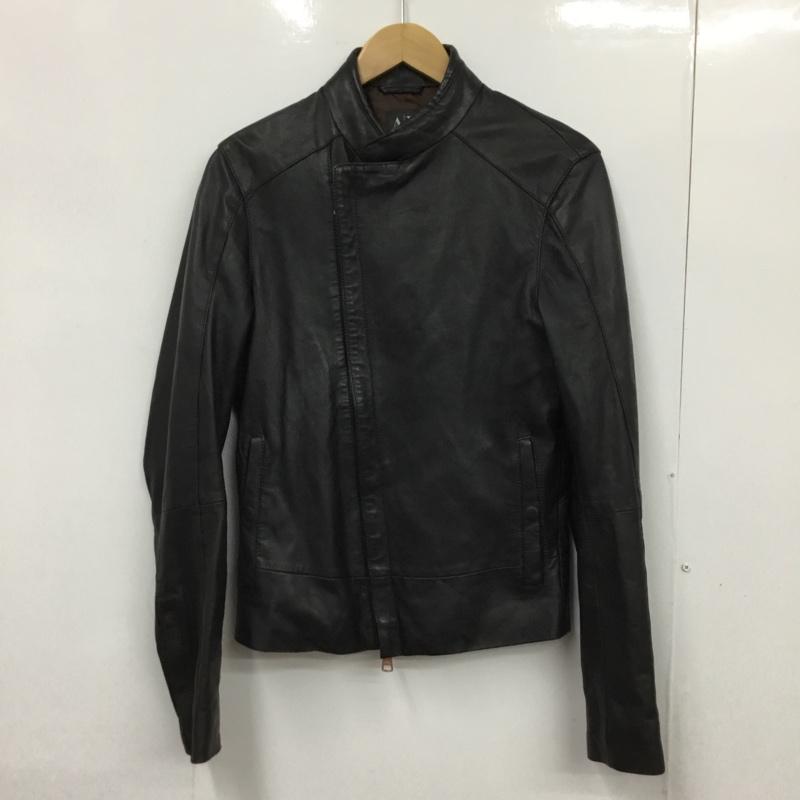 ARMANI EXCHANGE アルマーニエクスチェンジ レザージャケット ジャケット、上着 Jacket 羊革【USED】【古着】【中古】10085527