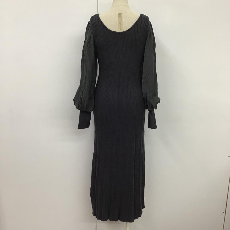 mysty woman ミスティウーマン ロングスカート ワンピース One-Piece Long Skirt 2WAY異素材スリーブワンピース タグ付き【USED】【古着】【中古】10086890
