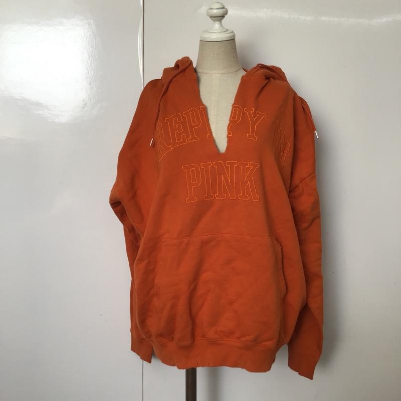 X-girl エックスガール 長袖 パーカー Hooded Sweatshirt, Hoodie 【USED】【古着】【中古】10087407