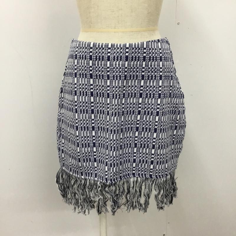 ZARA ザラ ミニスカート スカート Skirt Mini Skirt, Short Skirt 0219 314 043 フリンジ【USED】【古着】【中古】10090281