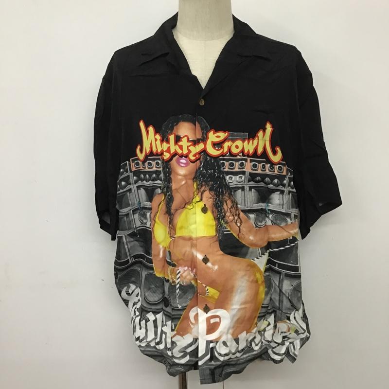 WACKO MARIA R}A  VcAuEX Shirt, Blouse MIGHTY CROWN SS HAWAIIAN SHIRTyUSEDzyÒzyÁz10090656