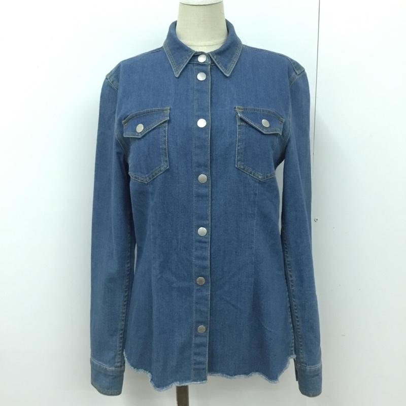 DENHAM デンハム 長袖 シャツ ブラウス Shirt, Blouse デニムシャツ 長袖デニムシャツ 切りっぱなしシャツ【USED】【古着】【中古】10093129