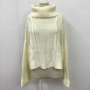 EVRIS エヴリス 長袖 ニット、セーター Knit, Sweater 371662602501 タートルネック ドロップショルダー【USED】【古着】【中古】10098021