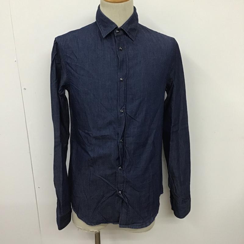 EMPORIO ARMANI エンポリオアルマーニ 長袖 シャツ、ブラウス Shirt, Blouse 6G1C67 1D5WZ SLIM FIT【USED】【古着】【中古】10100345