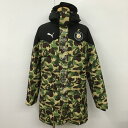 A BATHING APE アベイシングエイプ ジャンパー、ブルゾン ジャケット、上着 Jacket 569621 02 15awCAMOLONGCOAT ABATHINGAPE×PUMA コラボ ダウンジャケット アウター【USED】【古着】【中古】10100818