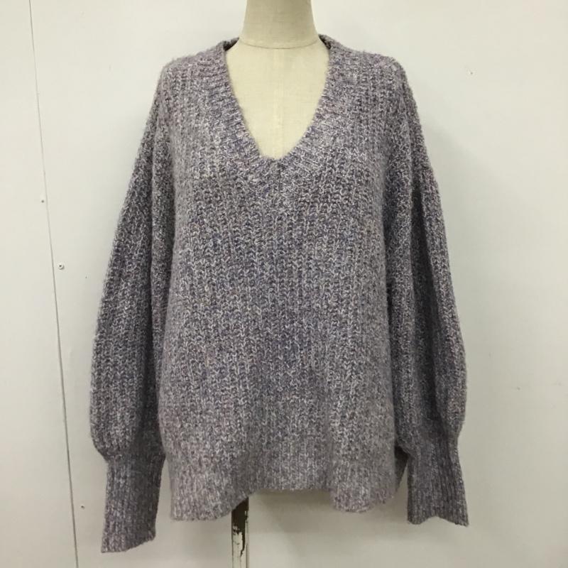 MURUA ムルーア 長袖 ニット、セーター Knit, Sweater 012162601101-01 ボリュームスリーブバルキーニット 2WAY 前後着【USED】【古着】【中古】10101196