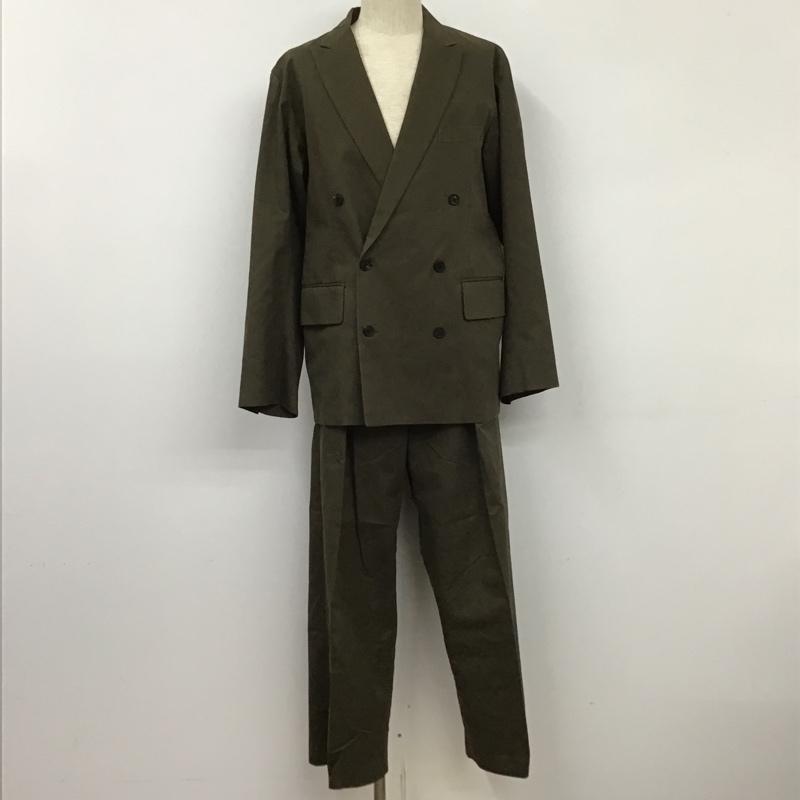 PORT BY ARK ポートバイアーク セットアップ セットアップ Set Up, Ensemble PO10-J001 DoubleBreastedJacket 2tuckTrousers セットアップジャケット カジュアルワイドパンツ【USED】【古着】【中古】10101419