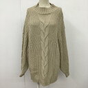 earth music ecology アースミュージックアンドエコロジー 長袖 ニット セーター Knit, Sweater 1B11L2G0130 ラメふわニットチュニック【USED】【古着】【中古】10102234