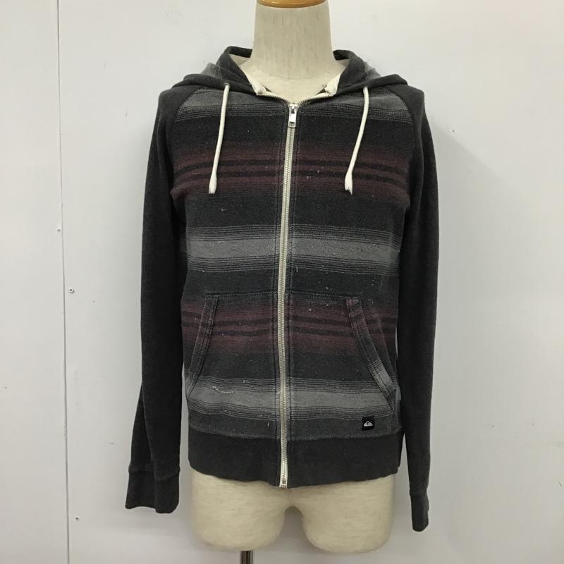 Quiksilver クイックシルバー 長袖 パーカー Hooded Sweatshirt, Hoodie ジップアップ フルジップ【USED】【古着】【中古】10103637