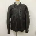 Harley-Davidson ハーレーダビッドソン ジャンパー ブルゾン ジャケット 上着 Jacket レザージャケット ジップアップジャケット ジャンパー アウター 古着 ヴィンテージ【USED】【古着】【中古】10106774