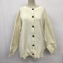LOWRYS FARM ローリーズファーム 長袖 カーディガン Cardigan ニットカーディガン 長袖カーディガン クルーネックセーター ノーカラーニットカーディガン【USED】【古着】【中古】10106978