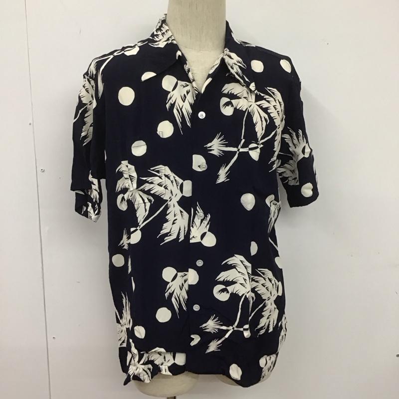 DUKE KAHANAMOKU f[NJniN  VcAuEX Shirt, Blouse DK36980 MOONLIGHT PALM TREE XyVGfBV AnVc LyUSEDzyÒzyÁz10107549