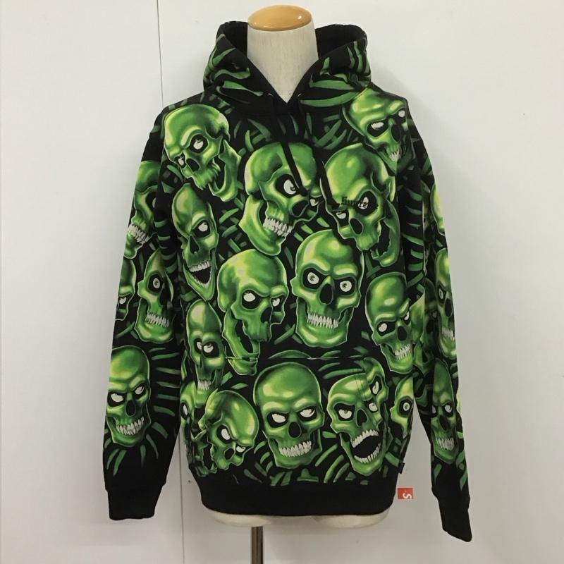 楽天クラシカSupreme シュプリーム 長袖 パーカー Hooded Sweatshirt, Hoodie 18SS Skull Pile Hooded Sweartshirt ドクロ プルオーバー ロゴ 裏起毛【USED】【古着】【中古】10107816