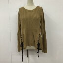 E hyphen world gallery イーハイフンワールドギャラリー 長袖 ニット、セーター Knit, Sweater 20157CB2160 脇レー...