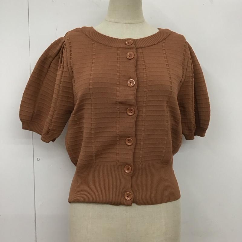 Omekashi オメカシ 半袖 カーディガン Cardigan 半袖にっとカーディガン ショート丈 前開きカーディガン【USED】【古着】【中古】10109191