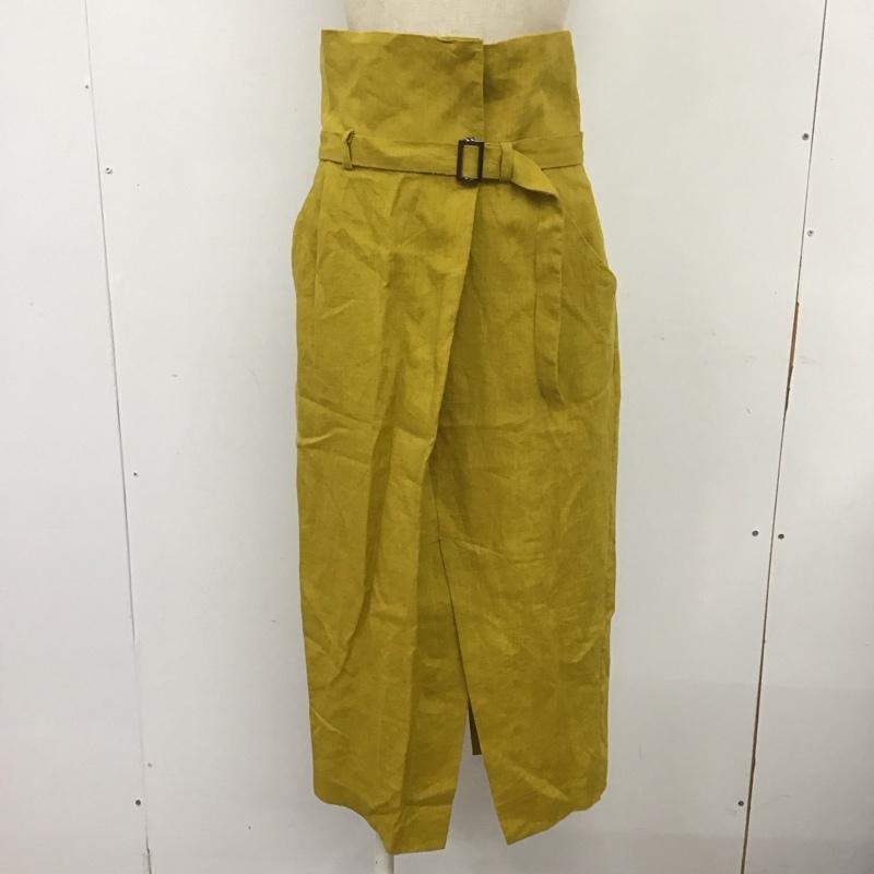 ITEMS URBAN RESEARCH アイテムズ アーバンリサーチ ロングスカート スカート Skirt Long Skirt wh85-25n008 リネンライクタイトスカート センタースリットスカート【USED】【古着】【中古】10109210