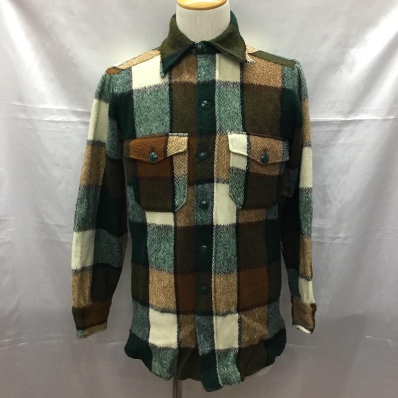 WOOLRICH E[b`  VcAuEX Shirt, Blouse Vc J[Vc |PbgVc 70s Op^O `FbNVcyUSEDzyÒzyÁz10109414