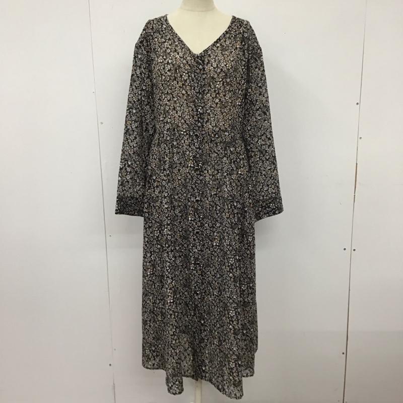 楽天クラシカPAGEBOY ページボーイ ロングスカート ワンピース One-Piece Long Skirt PB870120AL 長袖ロングワンピース 前開きロングワンピース フレアスカート【USED】【古着】【中古】10110898