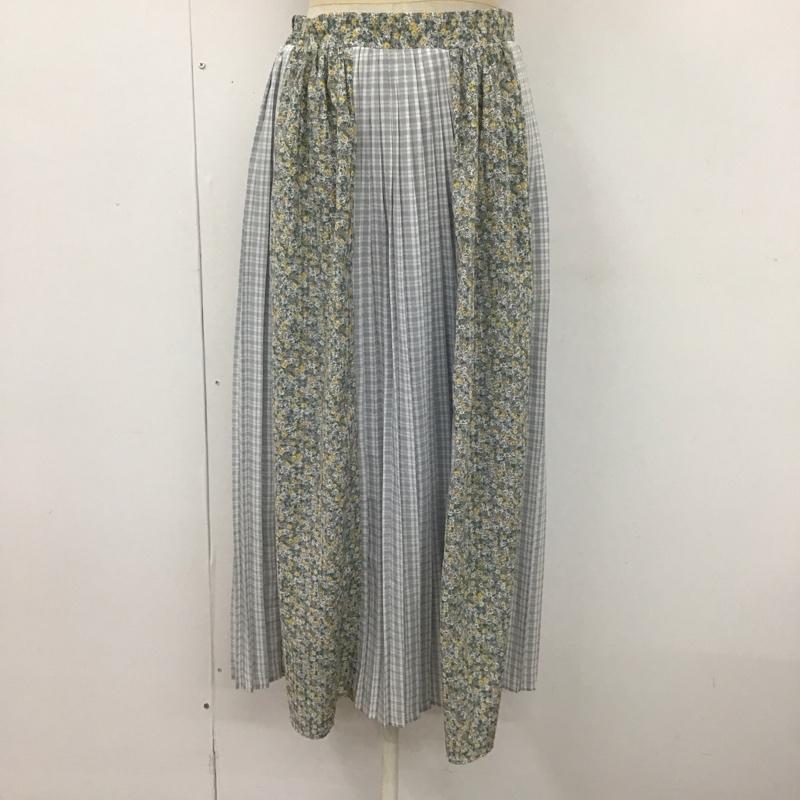 as know as アズノゥアズ ロングスカート スカート Skirt Long Skirt QE0410 プリーツ 花柄【USED】【古着】【中古】10111453