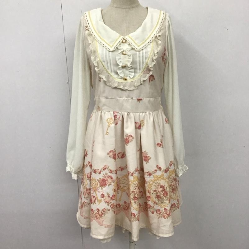 LIZ LISA リズリサ ひざ丈スカート ワンピース One-Piece Medium Skirt 162-6030-0 額縁柄ワンピース 長袖ワンピース フレアスカート【USED】【古着】【中古】10111911のサムネイル